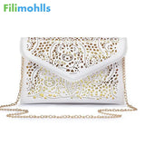 Vintage PU Leather Clutch Bags Women Messenger Bags