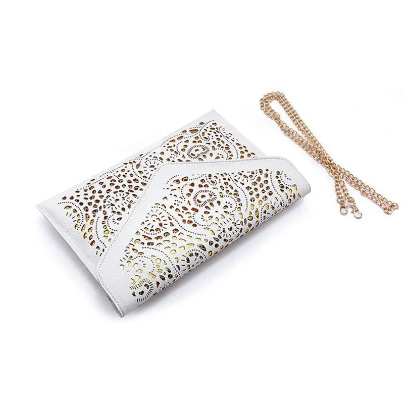 Vintage PU Leather Clutch Bags Women Messenger Bags