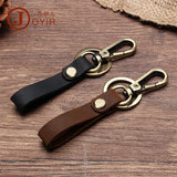 Leather Key Wallet Car Keychain Holder Gift Key Rings