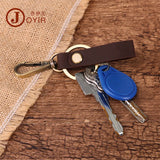 Leather Key Wallet Car Keychain Holder Gift Key Rings