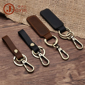 Leather Key Wallet Car Keychain Holder Gift Key Rings