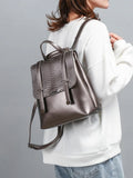 2022 Ladies Backpack Snake Pattern Bag Multifunctional Student Schoolbag