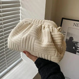 Women's Towel Bag Handbag Chain Shoulder Bag
