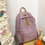 Nylon School Student Backpack Large Travel Bag Zipper Backpack