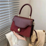 Frosted Texture Retro Handbag Single Shoulder Messenger Bag