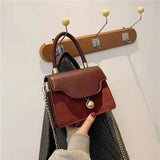 Frosted Texture Retro Handbag Single Shoulder Messenger Bag