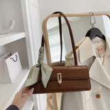 Crocodile Single Shoulder Bag PU Leather Handbag