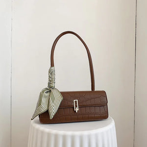 Crocodile Single Shoulder Bag PU Leather Handbag