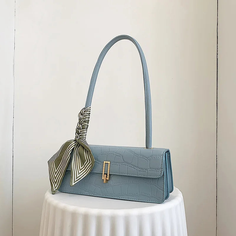 Crocodile Single Shoulder Bag PU Leather Handbag