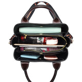 European American Soft Leather Messenger Shoulder Bag Women