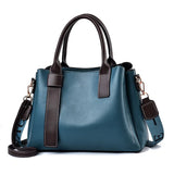 European American Soft Leather Messenger Shoulder Bag Women