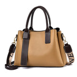European American Soft Leather Messenger Shoulder Bag Women