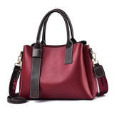 European American Soft Leather Messenger Shoulder Bag Women
