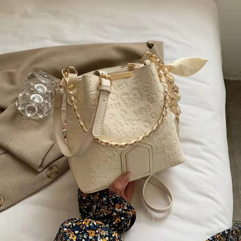 One-Shoulder Bucket Women's Messenger Bag