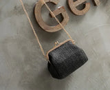 Luxy Moon Straw Clutch Tote Vintage Women Evening Bag