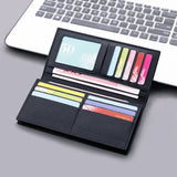Lychee Pattern Long Wallet Large Capacity Multi-functional Money Pouch