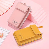 Small Yellow Cellphone Pocket Shoulder Bag Mini Crossbody Handbag