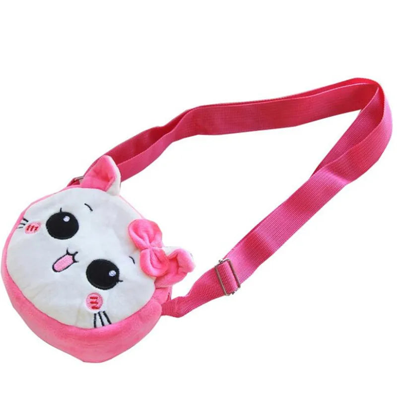 Animal Cat Panda Frog Zipper Small Child Messenger Bag for Children Women