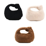 M6CC Fluffy Women's Portable Plush Handbag Mini Winter Clutches