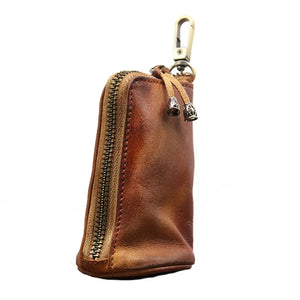 M6CC Vintage Leather Car Key Holder Organizer