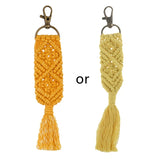 Boho Tassel Macrame Keychain for Women - Bag Charm Car Hanging