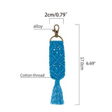 Boho Tassel Macrame Keychain for Women - Bag Charm Car Hanging