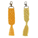 Boho Tassel Macrame Keychain for Women - Bag Charm Car Hanging