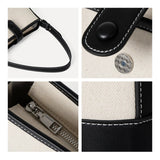Canvas Women Totes Leather Patchwork Handbag Female Underarm Shoulder Bags