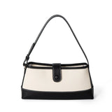 Canvas Women Totes Leather Patchwork Handbag Female Underarm Shoulder Bags