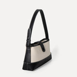 Canvas Women Totes Leather Patchwork Handbag Female Underarm Shoulder Bags