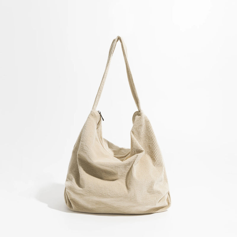 Corduroy Women Shoulder Bags Large Capacity Casual Tote Bag Female Crossbody Bag