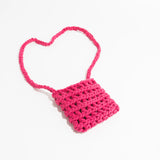 Cotton Knitting Mini Phone Bag Handwoven Crossbody Bag