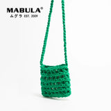 Cotton Knitting Mini Phone Bag Handwoven Crossbody Bag