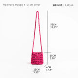 Cotton Knitting Mini Phone Bag Handwoven Crossbody Bag