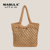 Handwoven Cotton Plaited Casual Tote for Women