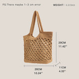 Handwoven Cotton Plaited Casual Tote for Women
