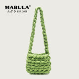Handwoven Cotton Shoulder Bag Eco Friendly Women Crossbody Tote