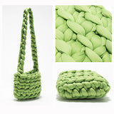 Handwoven Cotton Shoulder Bag Eco Friendly Women Crossbody Tote