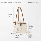 Eco Friendly Reusable Washable Canvas Tote Large Capacity Handbag
