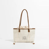 Eco Friendly Reusable Washable Canvas Tote Large Capacity Handbag