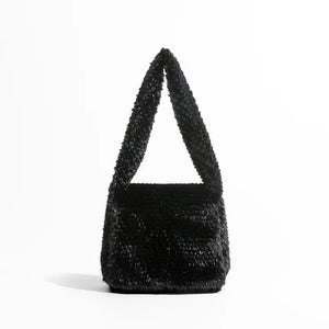 Faux Fur Shoulder Bag for Women Hobo Purse Top Handle Handbag