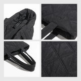 Quilted Handbags Solid Women Shoulder Bags Large Capacity Casual Totes