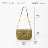 Quilted Soft Leather Women Shoulder Bags Padded Phone Purse Flap Tote Handbags