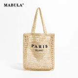 Summer Beach Straw Bag Women Shoulder Handwoven Tote Bag