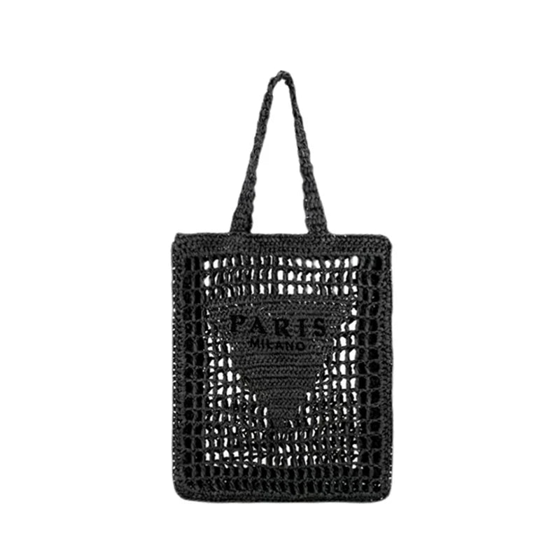 Summer Beach Straw Bag Women Shoulder Handwoven Tote Bag