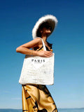 Summer Beach Straw Bag Women Shoulder Handwoven Tote Bag