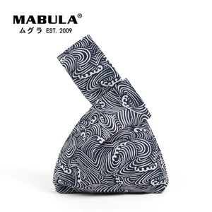 Japanese Linen Wrist Knot Phone Pouch Eco Friendly Top Handler Purse