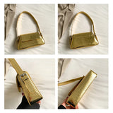 Silver Underarm Shoulder Bags Women Small Tote Bag Female Soft Leather Handbags