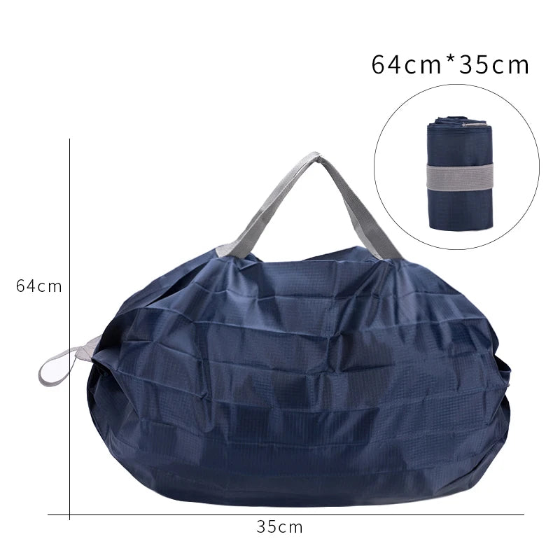 Compact Reusable Grocery Bags Lightweight Foldable Tote Waterproof Eco-Friendly