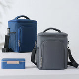 MABULA Insulated Lunch Box Large Cooler Handbag Protable Freezable Crossbody Bag